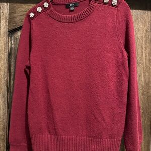 J. Crew Merino Wool jeweled sweater